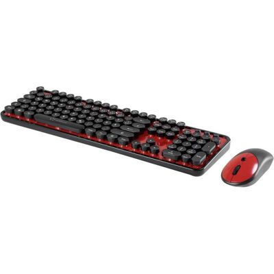 Ensemble clavier et souris sans fil Renkforce RF-DS-RETRO - Style rétro Ensemble clavier et souris sans fil Renkforce RF-DS-RETRO - Style rétro