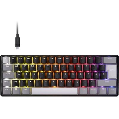 Corsair CLIPPER PRO MINI 60 Hall Effect Gaming KB, Black (DE-Layout) (DE, Filaire), Clavier, Noir Corsair CLIPPER PRO MINI 60 Hall Effect Gaming KB, Black (DE-Layout) (DE, Filaire), Clavier, Noir