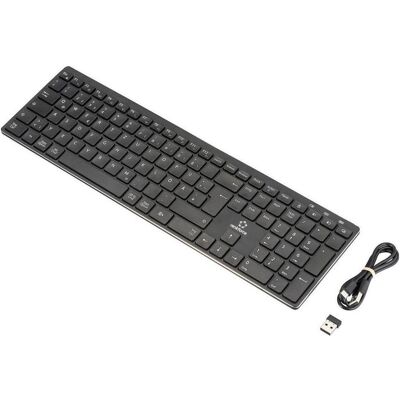Renkforce RF-ARKB-400 Bluetooth Tastatur Deutsch, QWERTZ Schwarz Wiederaufladba (DE, Sans fil), Clavier, Noir Renkforce RF-ARKB-400 Bluetooth Tastatur Deutsch, QWERTZ Schwarz Wiederaufladba (DE, Sans fil), Clavier, Noir