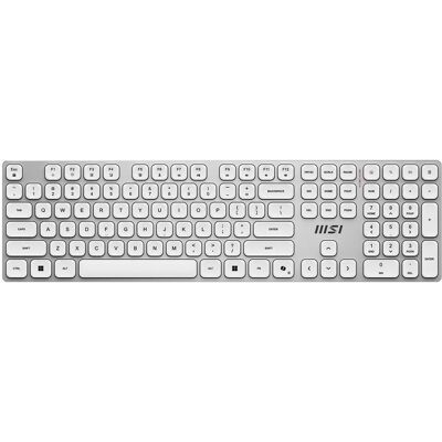 MSI FORGE K210 Combo White DE Keyboard-Maus Combo, wireless (DE, Sans fil), Clavier, Argent, Blanc MSI FORGE K210 Combo White DE Keyboard-Maus Combo, wireless (DE, Sans fil), Clavier, Argent, Blanc