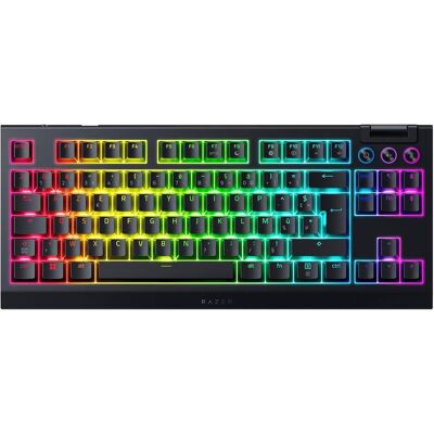 Razer BlackWidow V4 sans pavé numérique (FR, Sans fil), Clavier, Noir Razer BlackWidow V4 sans pavé numérique (FR, Sans fil), Clavier, Noir