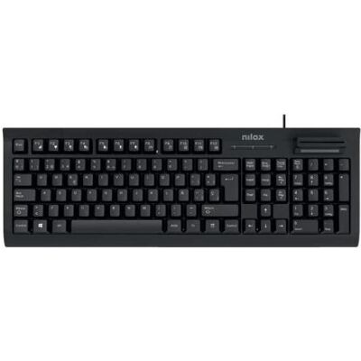 Nilox NXKIR00001 Clavier (USB), Lecteur de carte mémoire, Noir Nilox NXKIR00001 Clavier (USB), Lecteur de carte mémoire, Noir