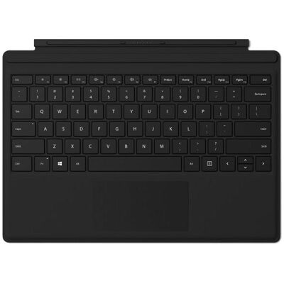 Microsoft Surface Pro Signature Type Cover FPR Cover port (FR, Docking), Clavier, Noir Microsoft Surface Pro Signature Type Cover FPR Cover port (FR, Docking), Clavier, Noir