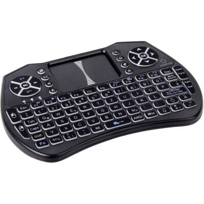 Renkforce RF-MWK-103 Funk Tastatur Deutsch, QWERTZ Schwarz Integriertes Touchpad (DE, Sans fil), Clavier, Noir Renkforce RF-MWK-103 Funk Tastatur Deutsch, QWERTZ Schwarz Integriertes Touchpad (DE, Sans fil), Clavier, Noir