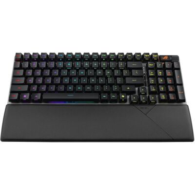 Asus X901 STRIX SCOPE II 96 keyboard WL/NXSW/BE/ABS (BE) (90MP037A-BKBA00) (BE, Filaire, Sans fil), Clavier, Noir Asus X901 STRIX SCOPE II 96 keyboard WL/NXSW/BE/ABS (BE) (90MP037A-BKBA00) (BE, Filaire, Sans fil), Clavier, Noir