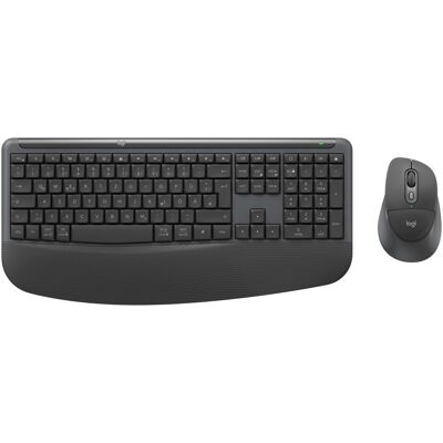 Logitech Signature Comfort Plus MK880 - GRAPHITE - DEU (DE, Sans fil), Clavier, Gris Logitech Signature Comfort Plus MK880 - GRAPHITE - DEU (DE, Sans fil), Clavier, Gris