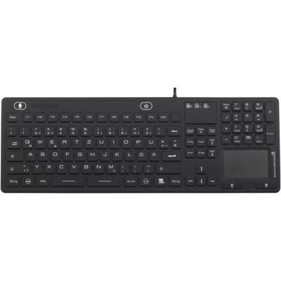 Clavier USB étanche Renkforce avec pavé tactile - Clavier Clavier USB étanche Renkforce avec pavé tactile - Clavier