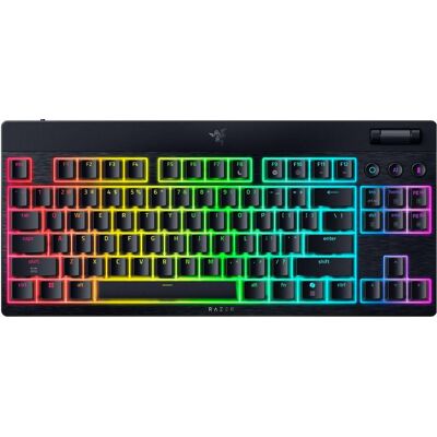 Razer BlackWidow V4 Low-profile Tenkeyless HyperSpeed (Orange Switch) - Français (FR, Sans fil), Clavier, Noir Razer BlackWidow V4 Low-profile Tenkeyless HyperSpeed (Orange Switch) - Français (FR, Sans fil), Clavier, Noir