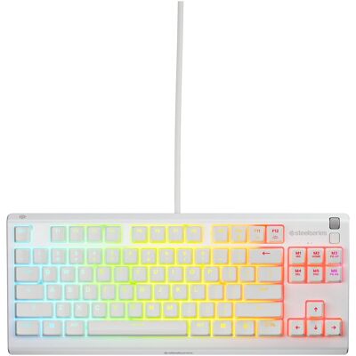 SteelSeries Apex 3 TKL (DE, Filaire), Clavier, Blanc SteelSeries Apex 3 TKL (DE, Filaire), Clavier, Blanc