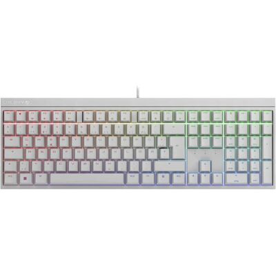 CHERRY MX 2.0S RGB MX rouge (DE, Filaire), Clavier, Blanc, Multicolore CHERRY MX 2.0S RGB MX rouge (DE, Filaire), Clavier, Blanc, Multicolore