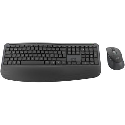 Logitech Signature Comfort Plus MK880 - GRAPHITE - PAN (Scandinave, Sans fil), Clavier, Noir, Gris Logitech Signature Comfort Plus MK880 - GRAPHITE - PAN (Scandinave, Sans fil), Clavier, Noir, Gris