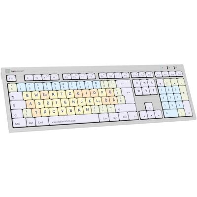 Logickeyboard Clavier Dyslexie ALBA FR (MAC) (DE, Filaire), Clavier, Blanc, Beige Logickeyboard Clavier Dyslexie ALBA FR (MAC) (DE, Filaire), Clavier, Blanc, Beige