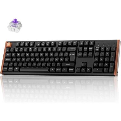 Keychron K10 HE (DE, Filaire, Sans fil), Clavier, Noir Keychron K10 HE (DE, Filaire, Sans fil), Clavier, Noir