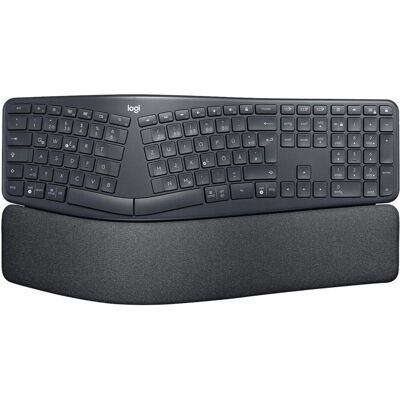 Logitech Ergo K860 (DE, Sans fil), Clavier, Noir Logitech Ergo K860 (DE, Sans fil), Clavier, Noir
