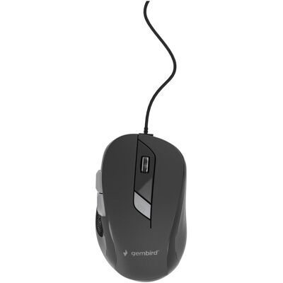 Gembird MUS-6B-01 (Filaire), Souris, Noir Gembird MUS-6B-01 (Filaire), Souris, Noir