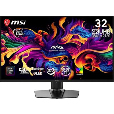 MSI MAG 321UPDE QD-OLED X24 (3840 x 2160 pixels, 31.50"), Moniteur, Noir MSI MAG 321UPDE QD-OLED X24 (3840 x 2160 pixels, 31.50"), Moniteur, Noir