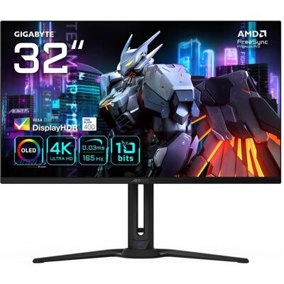 Gigabyte AORUS FO32U (3840 x 2160 pixels, 31.50"), Moniteur, Noir Gigabyte AORUS FO32U (3840 x 2160 pixels, 31.50"), Moniteur, Noir