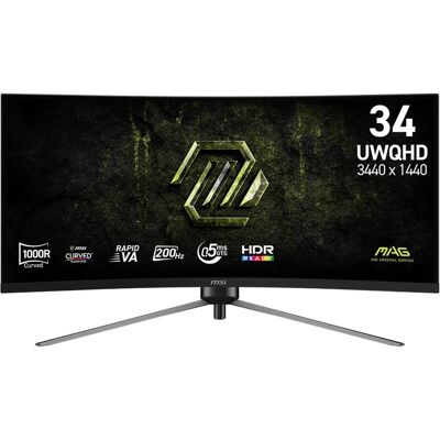 MSI MAG 345CQRF E20 (3440 x 1440 pixels, 34"), Moniteur, Noir MSI MAG 345CQRF E20 (3440 x 1440 pixels, 34"), Moniteur, Noir