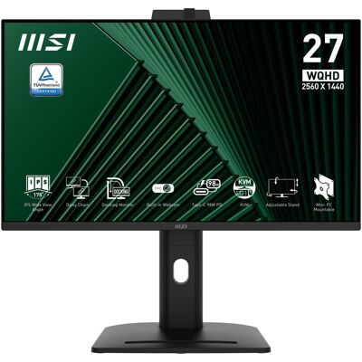 MSI PRO MP275QPDG ÉCRAN PLAT DE PC 68,6 CM (27) 2560 X 1440 PIXELS WIDE QUAD HD LCD NOIR (2560 x 1440 pixels, 27"), Moniteur, Noir MSI PRO MP275QPDG ÉCRAN PLAT DE PC 68,6 CM (27) 2560 X 1440 PIXELS WIDE QUAD HD LCD NOIR (2560 x 1440 pixels, 27"), Moniteur, Noir