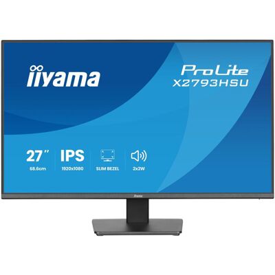 IIYAMA X2793HSU-B1 (1920 x 1080 pixels, 27"), Moniteur, Noir IIYAMA X2793HSU-B1 (1920 x 1080 pixels, 27"), Moniteur, Noir