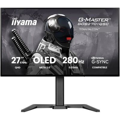 IIYAMA G-MASTER GOB2701QSC-B1 (2560 x 1440 pixels, 27"), Moniteur, Noir IIYAMA G-MASTER GOB2701QSC-B1 (2560 x 1440 pixels, 27"), Moniteur, Noir