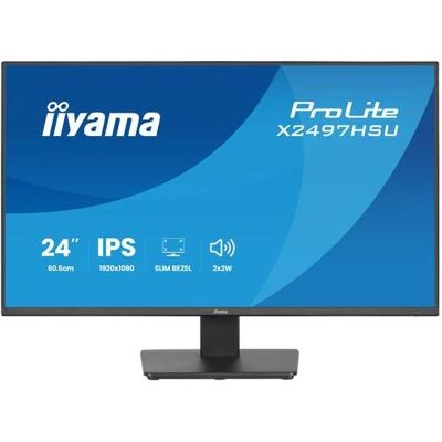 IIYAMA X2497HSU-B1 (1920 x 1080 pixels, 23.80"), Moniteur, Noir IIYAMA X2497HSU-B1 (1920 x 1080 pixels, 23.80"), Moniteur, Noir
