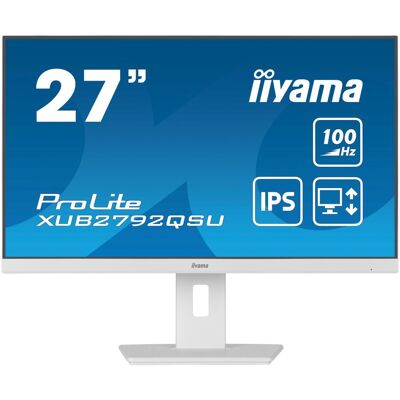 IIYAMA XUB2792QSU (2560 x 1440 pixels, 27"), Moniteur, Blanc IIYAMA XUB2792QSU (2560 x 1440 pixels, 27"), Moniteur, Blanc