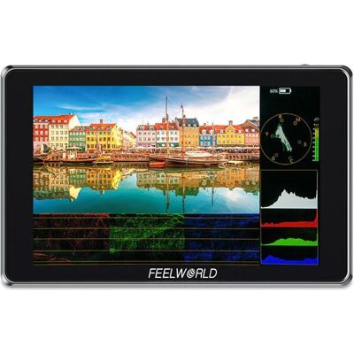 Feelworld S7 12G-SDI Monitor (7", Full HD), Moniteur vidéo, Gris, Noir Feelworld S7 12G-SDI Monitor (7", Full HD), Moniteur vidéo, Gris, Noir