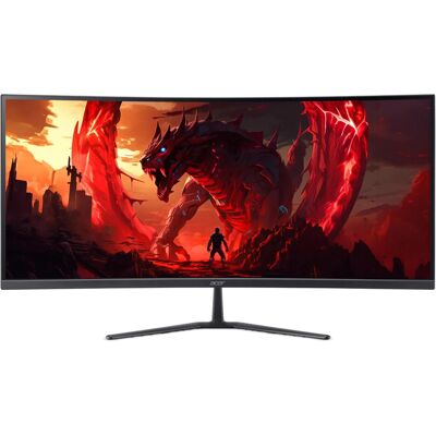 Acer Nitro/ED340CUR W0bmiipx/34 pouces/VA/UWQHD/240 Hz/1 ms/Noir/2R (3440 x 1440 pixels, 34"), Moniteur, Noir Acer Nitro/ED340CUR W0bmiipx/34 pouces/VA/UWQHD/240 Hz/1 ms/Noir/2R (3440 x 1440 pixels, 34"), Moniteur, Noir