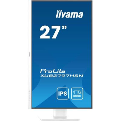 IIYAMA Moniteur XUB2797HSN-W2 (1920 x 1080 pixels, 27"), Moniteur, Blanc IIYAMA Moniteur XUB2797HSN-W2 (1920 x 1080 pixels, 27"), Moniteur, Blanc