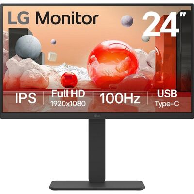 LG 24" 24BA650-B (1920 x 1080 pixels, 23.80"), Moniteur, Noir LG 24" 24BA650-B (1920 x 1080 pixels, 23.80"), Moniteur, Noir