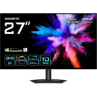 Gigabyte GO27Q24G (2560 x 1440 pixels, 27"), Moniteur, Noir Gigabyte GO27Q24G (2560 x 1440 pixels, 27"), Moniteur, Noir