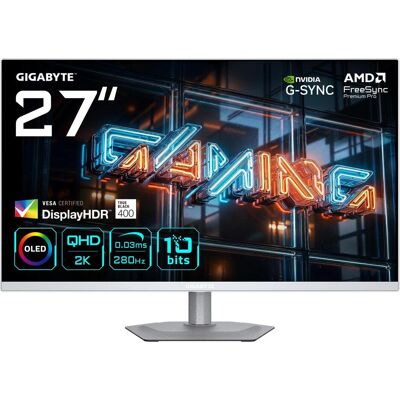 Gigabyte MO27Q2A ICE (2560 x 1440 pixels, 27"), Moniteur, Blanc Gigabyte MO27Q2A ICE (2560 x 1440 pixels, 27"), Moniteur, Blanc
