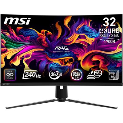 MSI MPG 321CURXDE (3840 x 2160 pixels, 31.50"), Moniteur, Noir MSI MPG 321CURXDE (3840 x 2160 pixels, 31.50"), Moniteur, Noir