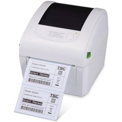 TSC DA220W, 203 dpi, 6 ips, WHITE (203 dpi), Imprimante d'étiquettes, Blanc TSC DA220W, 203 dpi, 6 ips, WHITE (203 dpi), Imprimante d'étiquettes, Blanc