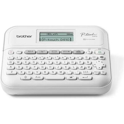 Brother PT-D410VPYJ1/Tisque/USB (180 dpi), Imprimante d'étiquettes, Blanc Brother PT-D410VPYJ1/Tisque/USB (180 dpi), Imprimante d'étiquettes, Blanc