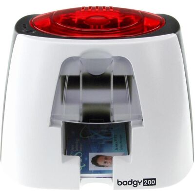 Evolis Badgy 200 (300 dpi), Imprimante d'étiquettes, Rouge, Noir, Blanc Evolis Badgy 200 (300 dpi), Imprimante d'étiquettes, Rouge, Noir, Blanc