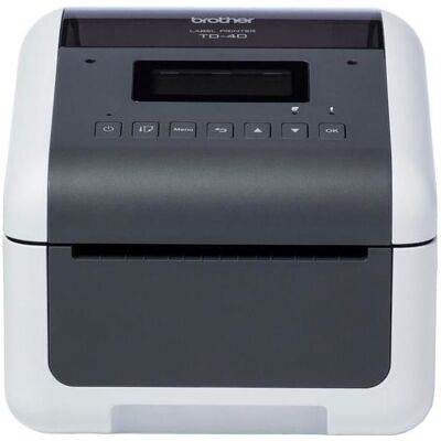 Brother TD-4455DNWB (203 dpi), Imprimante d'étiquettes, Blanc, Gris Brother TD-4455DNWB (203 dpi), Imprimante d'étiquettes, Blanc, Gris