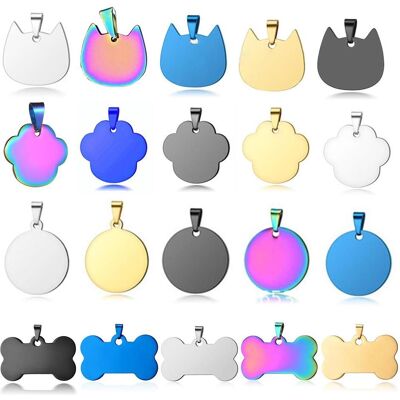 Creality Falcon Series Pets Tag Metal Pendant - 20pcs (Accessoire), Imprimante 3D : accessoires Creality Falcon Series Pets Tag Metal Pendant - 20pcs (Accessoire), Imprimante 3D : accessoires