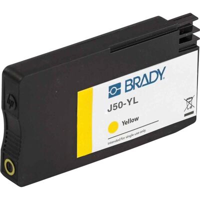 Brady J50-YL - Jaune - - BradyJet J5000 - 101.6 mm - 23.9 - 57.1, Imprimante d'étiquettes, Jaune Brady J50-YL - Jaune - - BradyJet J5000 - 101.6 mm - 23.9 - 57.1, Imprimante d'étiquettes, Jaune
