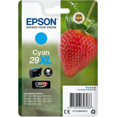 Epson Cartouche d'impression, Sglpck Cyan 29xl Home Ink (C) Epson Cartouche d'impression, Sglpck Cyan 29xl Home Ink (C)