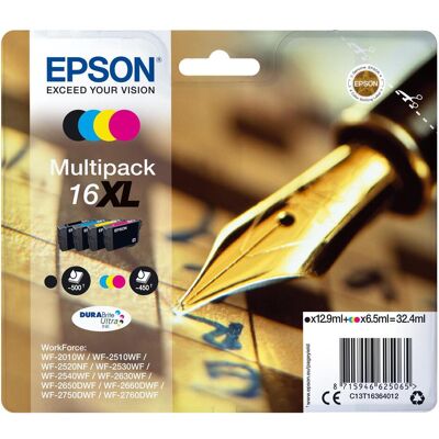 Epson Cartouche d'impression, Cartouche D'Encre Noir/Couleur 16x (C, CF, M, Y) Epson Cartouche d'impression, Cartouche D'Encre Noir/Couleur 16x (C, CF, M, Y)