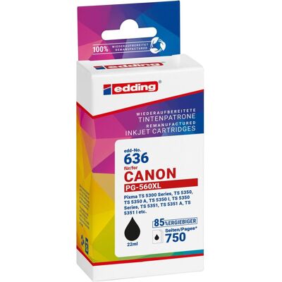 Edding EDD-636 Cartouche compatible noire - Type d'imprimante Edding EDD-636 Cartouche compatible noire - Type d'imprimante