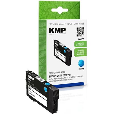KMP, Cartouche d'impression, E227X - Compatible - Cyan - Epson - Bloc simple - Workforce Pro WF-4720 DWF Wo (C) KMP, Cartouche d'impression, E227X - Compatible - Cyan - Epson - Bloc simple - Workforce Pro WF-4720 DWF Wo (C)