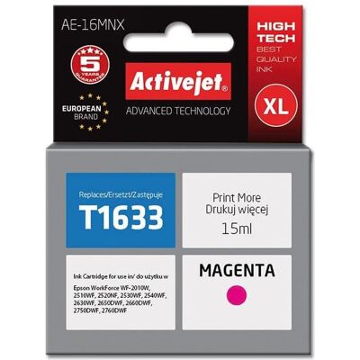 Activejet, Cartouche d'impression, AE-16MNX Cartouche d'impression (e) Compatible Haut Rendement (XL) (M) Activejet, Cartouche d'impression, AE-16MNX Cartouche d'impression (e) Compatible Haut Rendement (XL) (M)