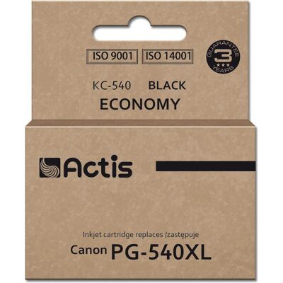 Actis, Cartouche d'impression, KC-540 Tinte für Canon Drucker (Ersatz Canon PG-540XL) Supreme 22 ml schwarz (CF) Actis, Cartouche d'impression, KC-540 Tinte für Canon Drucker (Ersatz Canon PG-540XL) Supreme 22 ml schwarz (CF)
