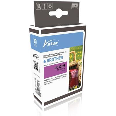 Astar, Cartouche d'impression, AS70760 BROTHER LC3239XLM HL Encre magenta HC rebuilt 5000pages Chip 48ml (M) Astar, Cartouche d'impression, AS70760 BROTHER LC3239XLM HL Encre magenta HC rebuilt 5000pages Chip 48ml (M)