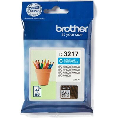 Brother Cartouche d'impression, Tusz tusz oryginalny LC-3217C, cyan Brother Cartouche d'impression, Tusz tusz oryginalny LC-3217C, cyan