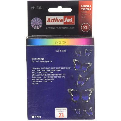 Activejet, Cartouche d'impression, AH-23N - Compatible - Encre à base de colorant - cyan - magenta - jaune - HP - Oeuf (C, M, Y) Activejet, Cartouche d'impression, AH-23N - Compatible - Encre à base de colorant - cyan - magenta - jaune - HP - Oeuf (C, M, Y)