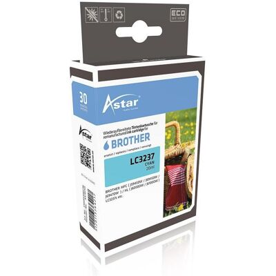 Astar, Cartouche d'impression, AS70755 BROTHER LC3237C HL Encre cyan ST rebuilt 1500pages Puce 20ml (C) Astar, Cartouche d'impression, AS70755 BROTHER LC3237C HL Encre cyan ST rebuilt 1500pages Puce 20ml (C)